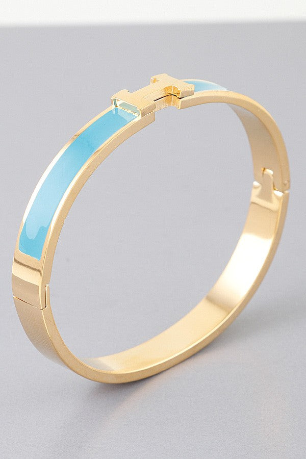 Modern H Cuff Bracelet