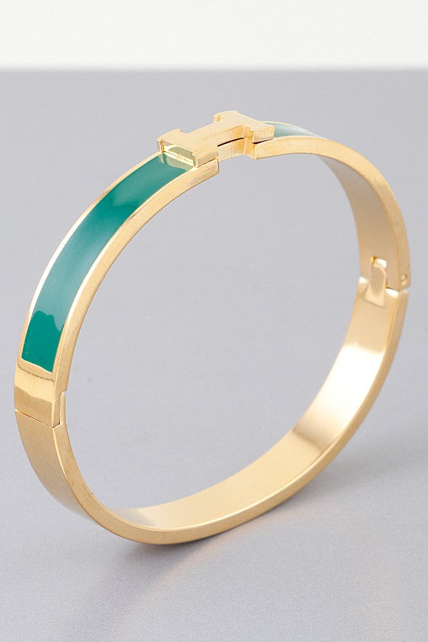 Modern H Cuff Bracelet