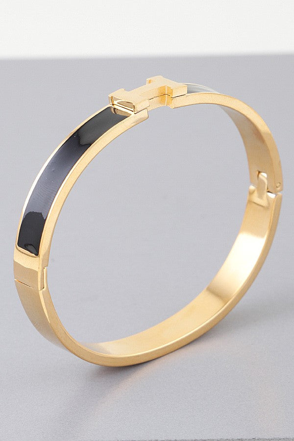 Modern H Cuff Bracelet