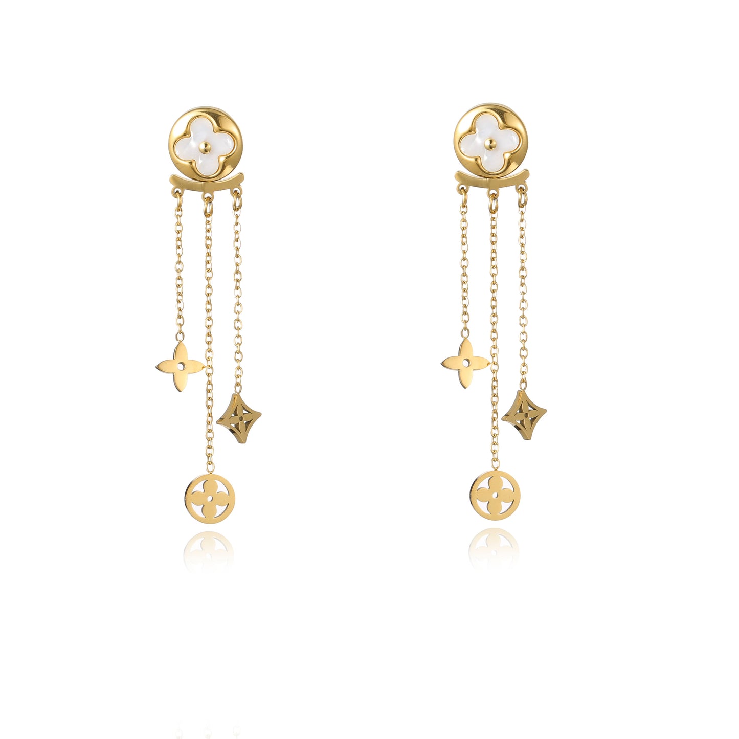 Premium Clover Dangle Earrings