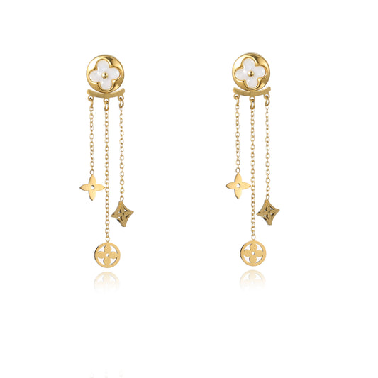 Premium Clover Dangle Earrings