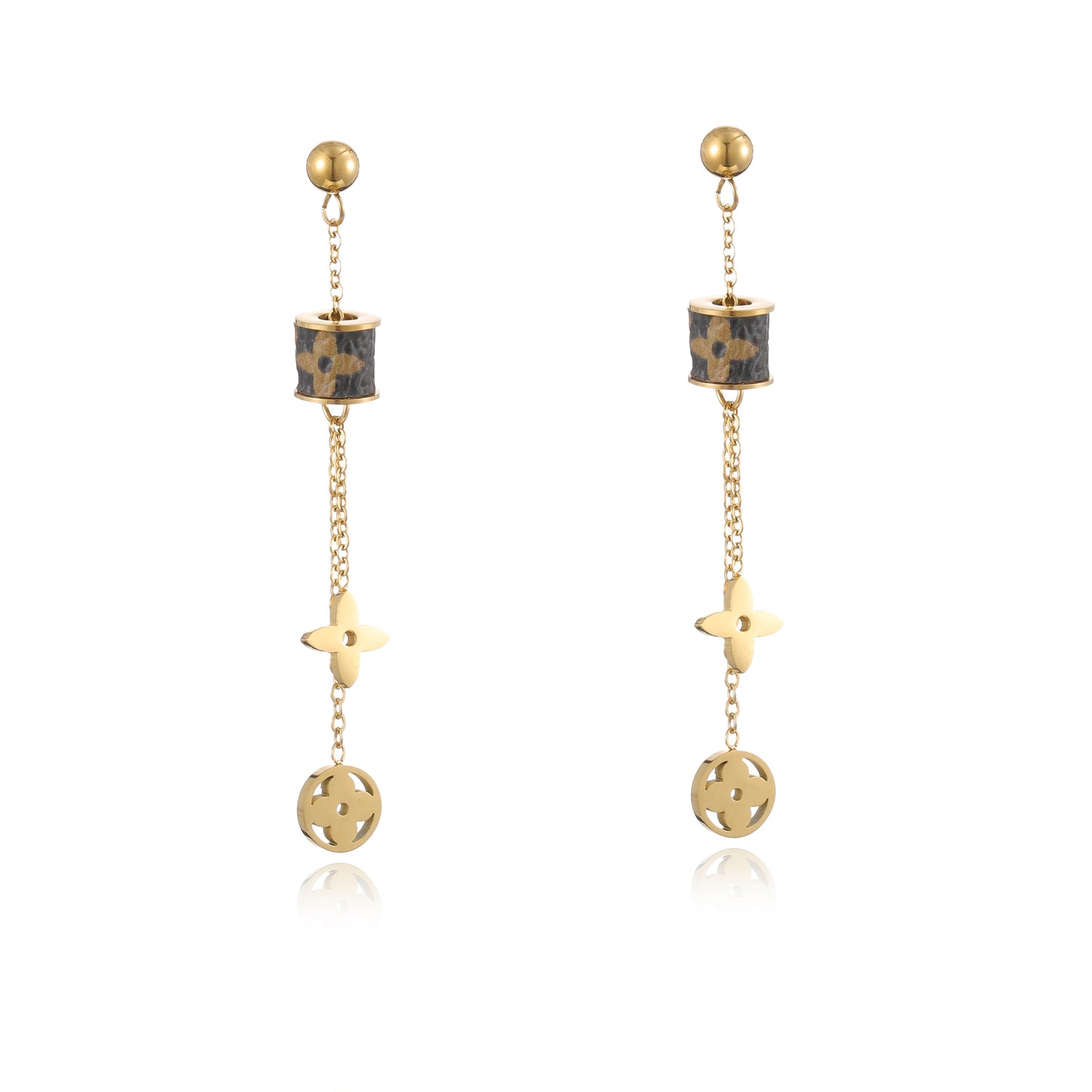 Luxury Style Clover Dangle Earrings