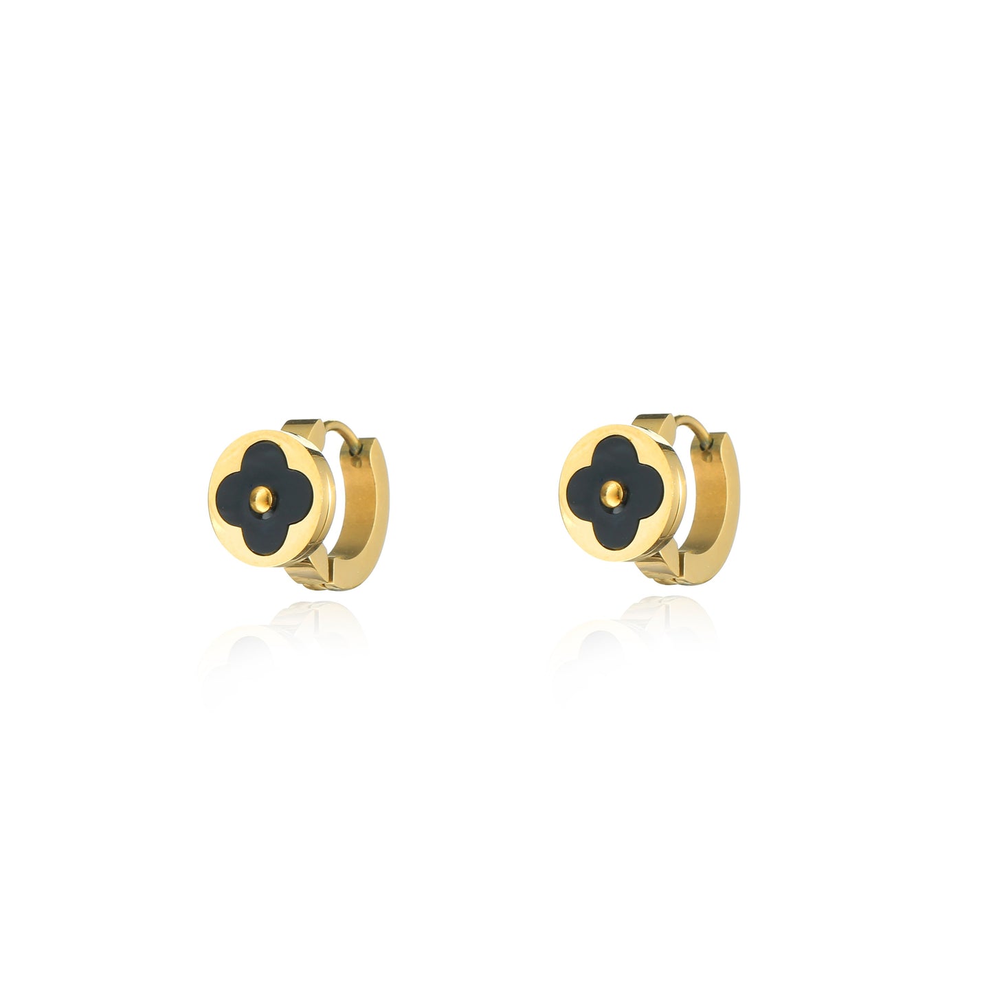 High End Clover Studs