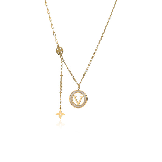 Luxury Signature Classic Gold Pendant Necklace