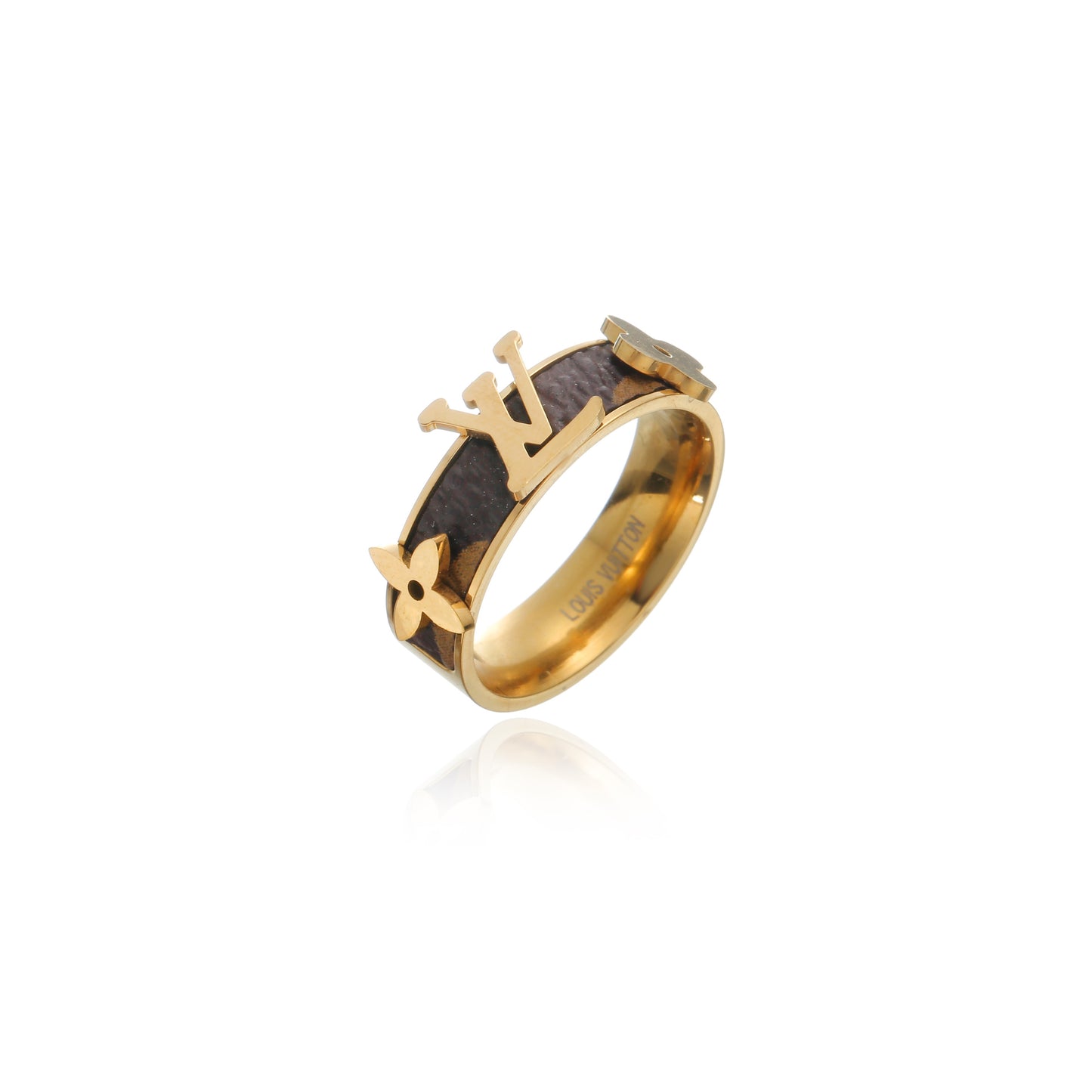 Classic Luxe Gold Clover Band Ring