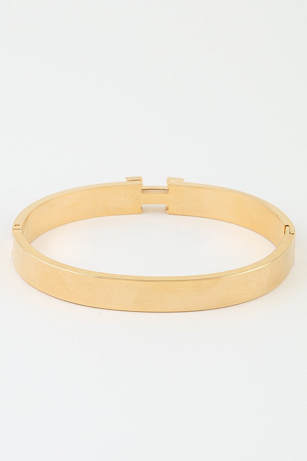 Modern H Cuff Bracelet