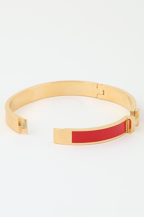 Modern H Cuff Bracelet