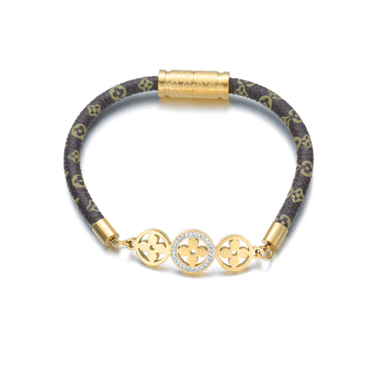 Classic Icon Fabric Accent Luxe Bracelet