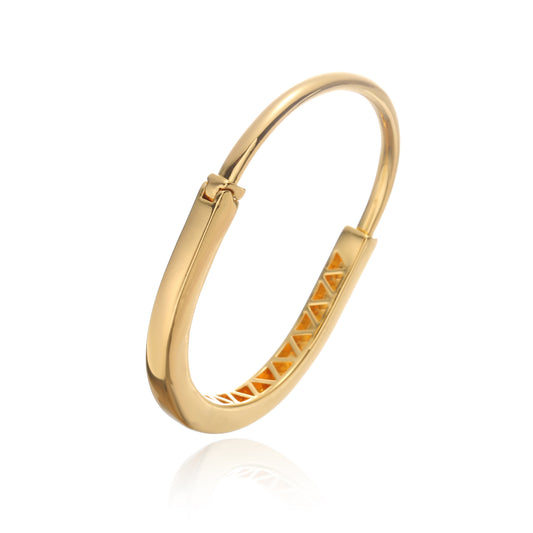 Eternal Chic Lock Design Signature Bangle