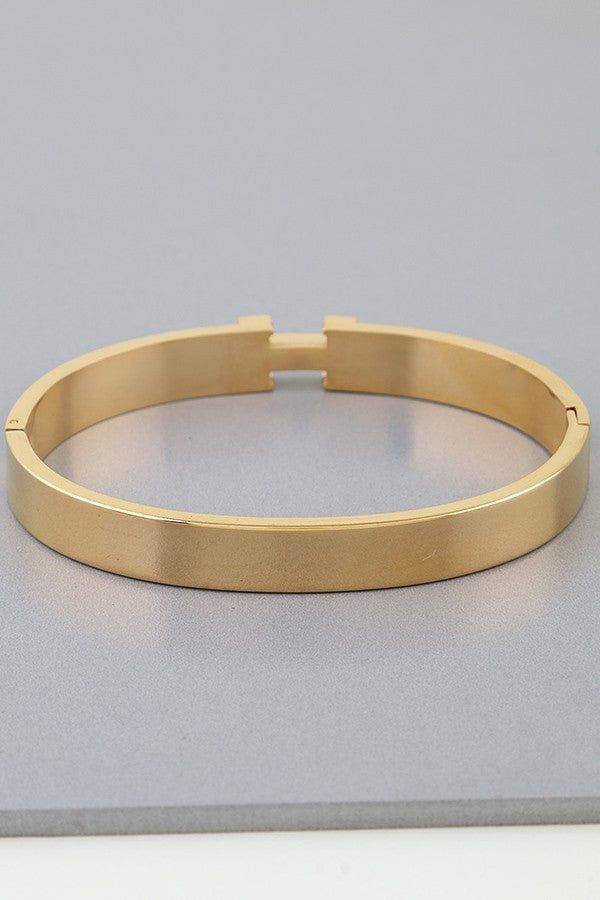 Modern H Cuff Bracelet