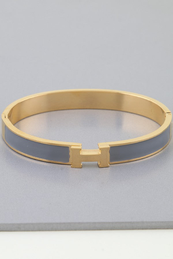 Modern H Cuff Bracelet