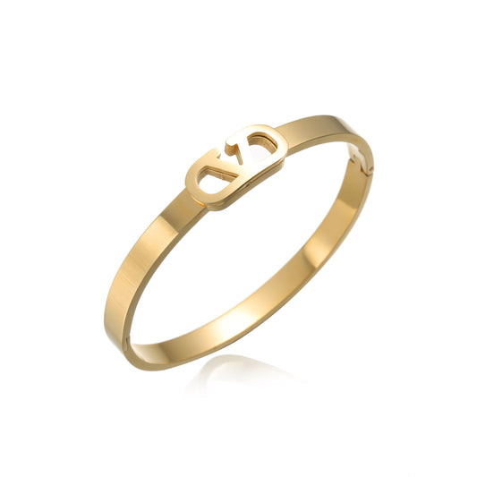 Initial Cuff Bangle