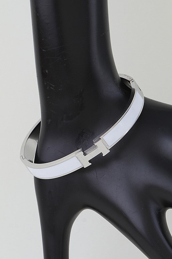 Modern H Cuff Bracelet
