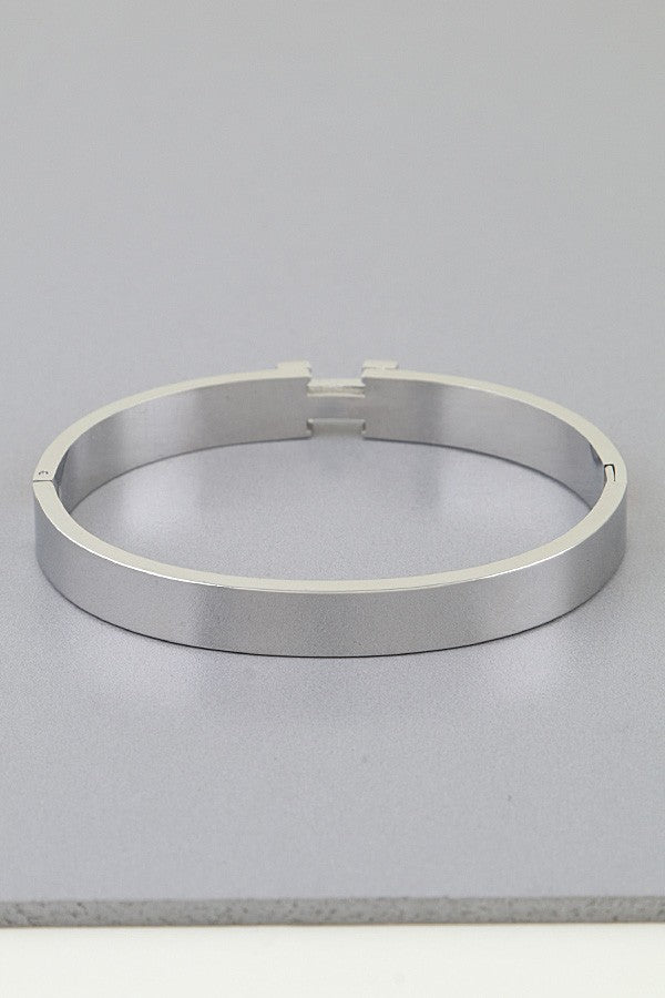 Modern H Cuff Bracelet
