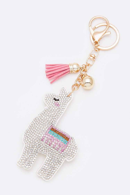 CRYSTAL LAMA KEY CHAIN