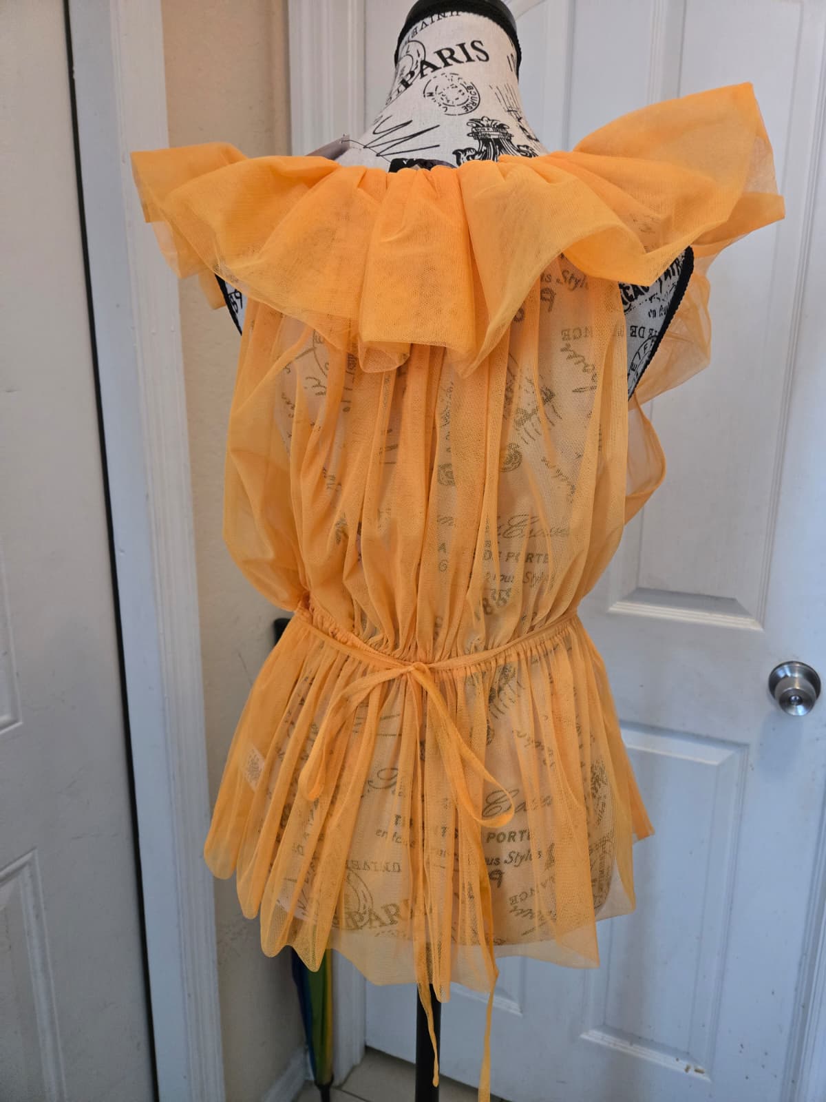 Brand New AKIRA Sheer Organza Top – Size Large