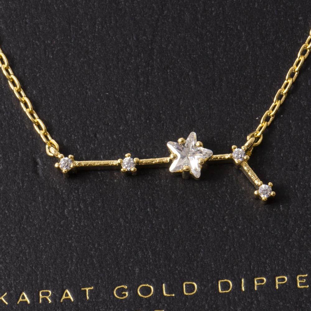 14K Gold Dipped Aries Constellation Necklace