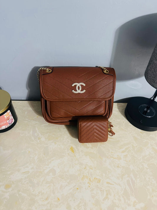 Brown Purse with Wallet