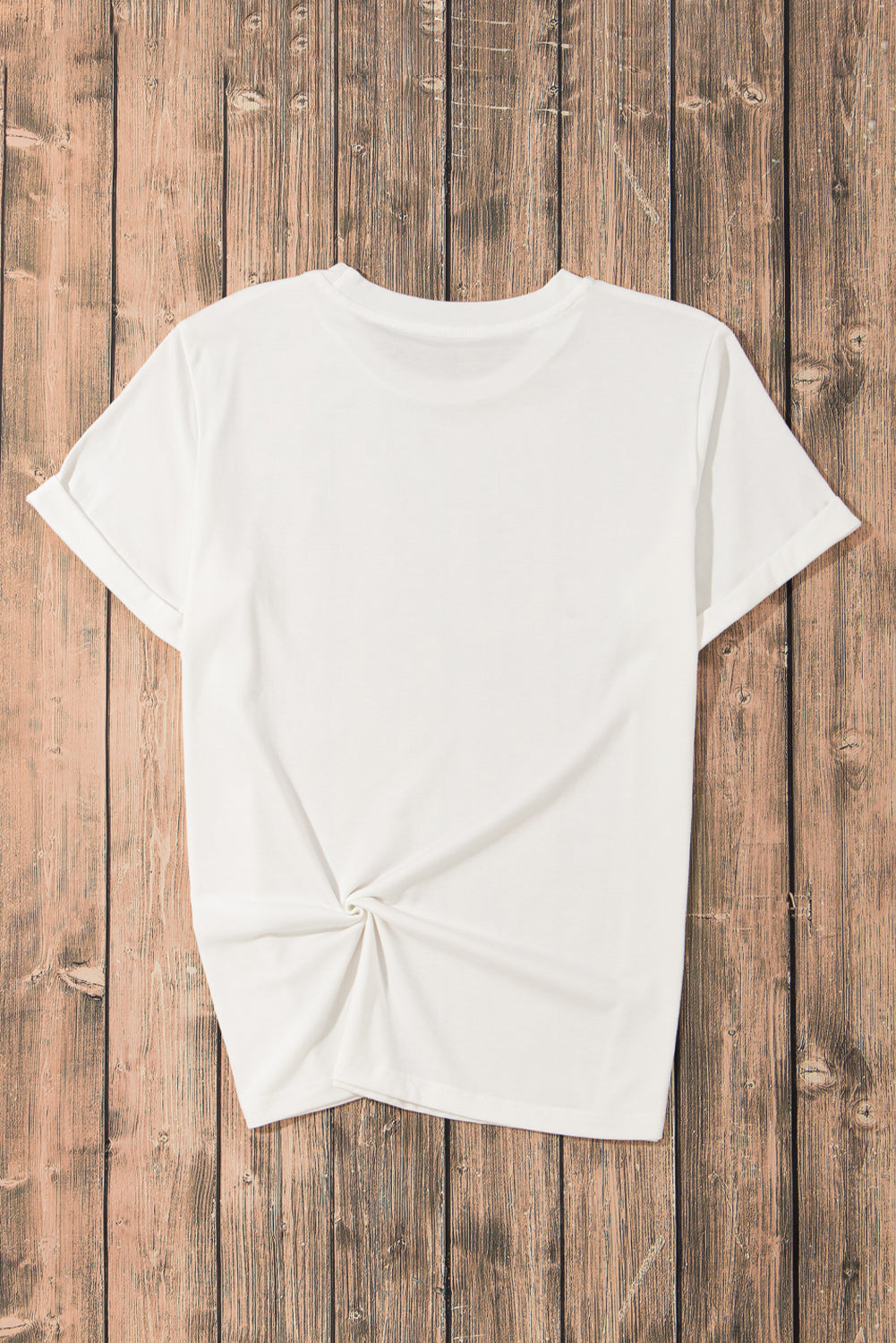 White Sequined Football Graphic Cotton T Shirt