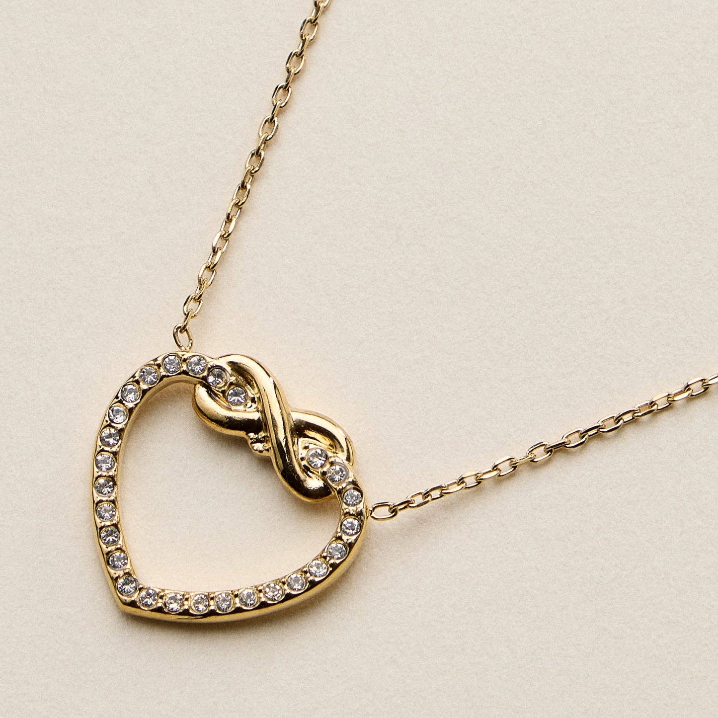 Stainless Steel Infinity Heart Necklace