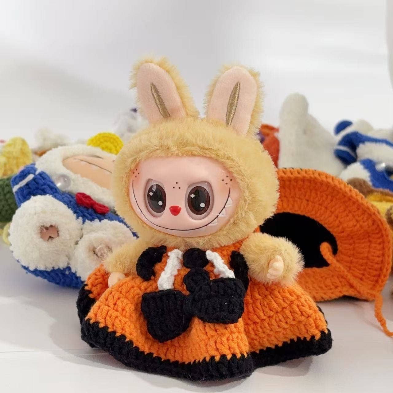 Crochet Labubu Halloween Witch Costume