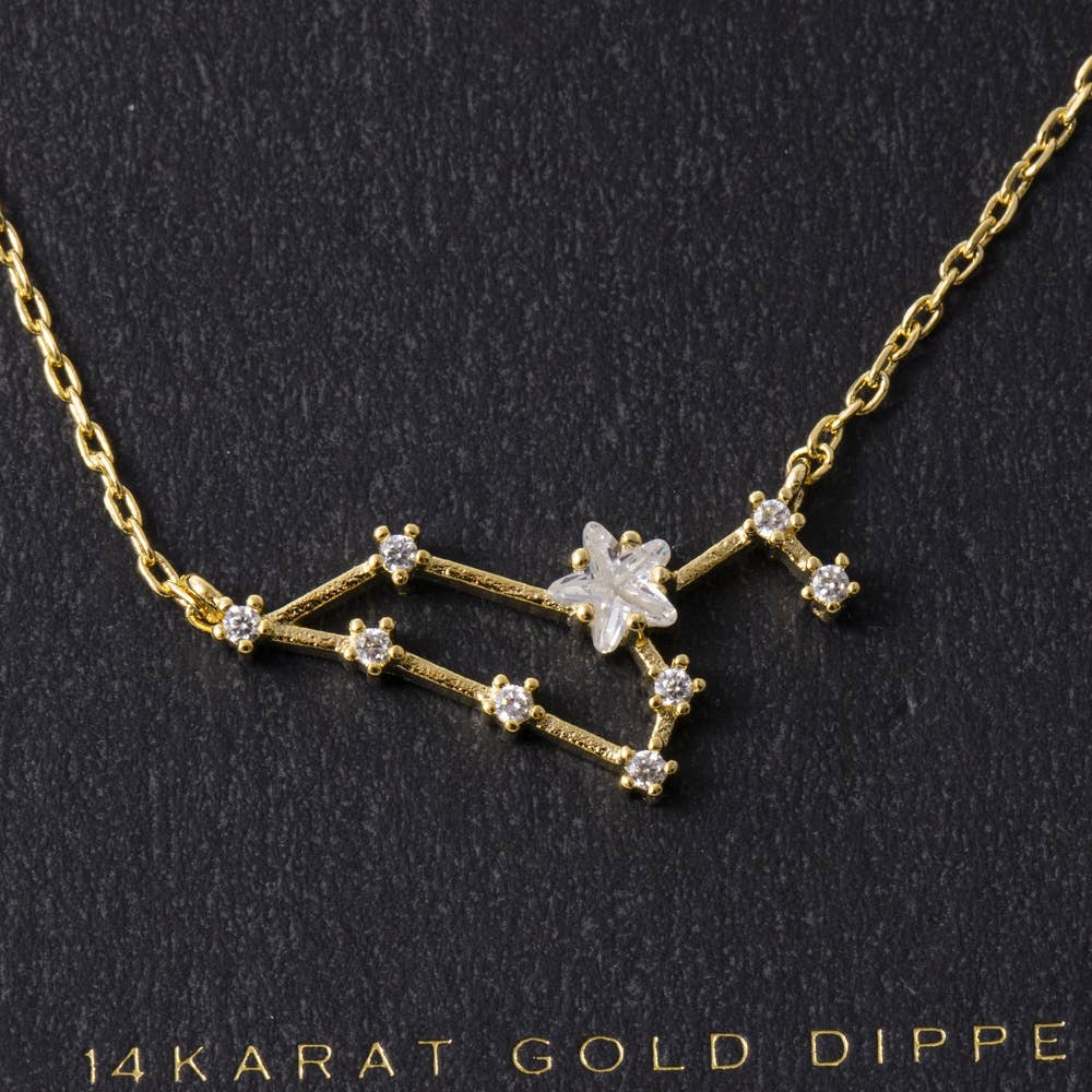 14K Gold Dipped Leo Constellation Necklace