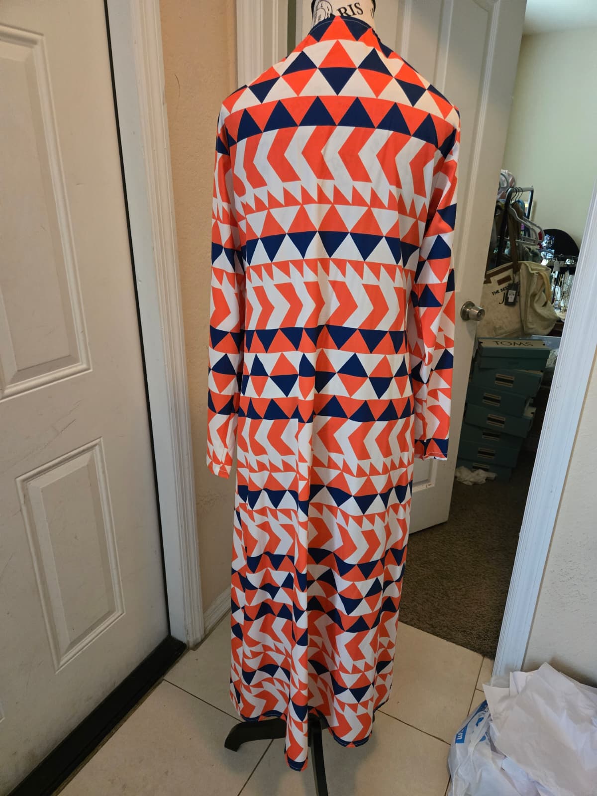 SHEIN Kimono‑Style Wrap Dress – Fits Like XL – 100% Polyester