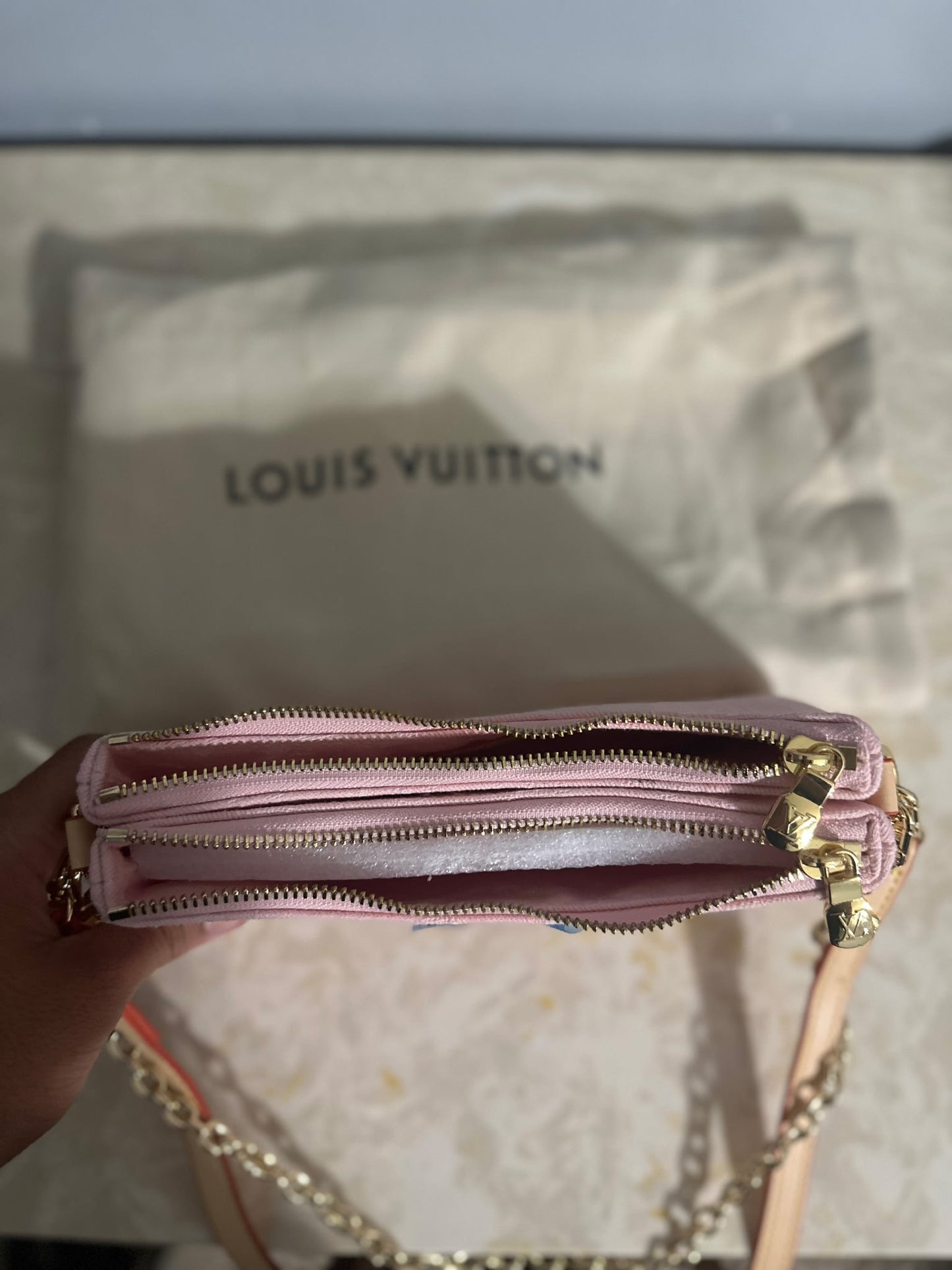 Pink Half Moon Jean Bag