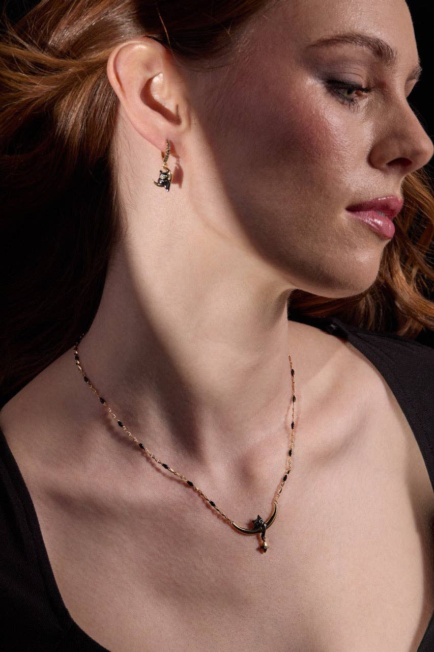 Celestial Cat Inline Necklace