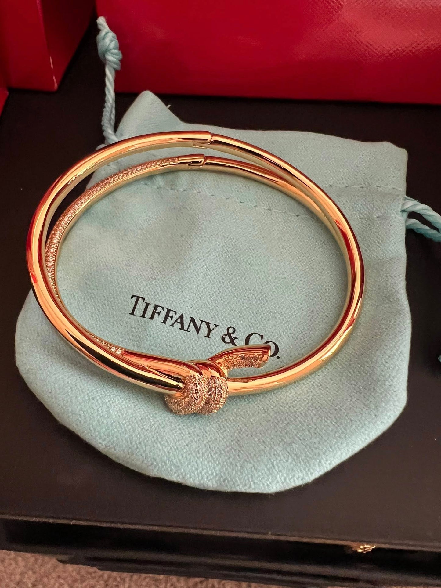 Gold Knot Bangle