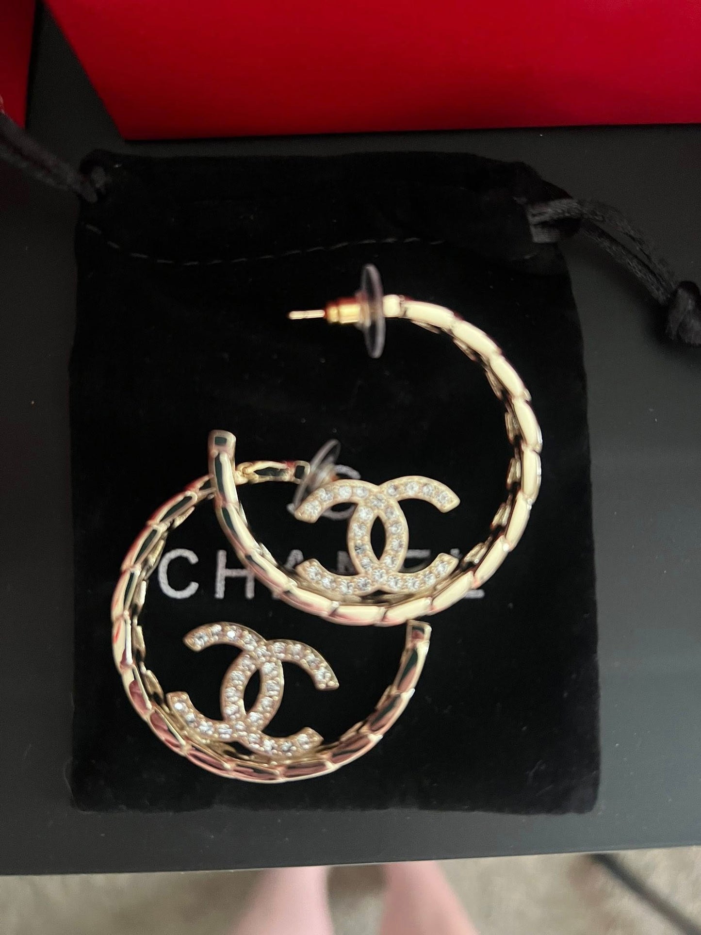 Crystal Hoop Earrings