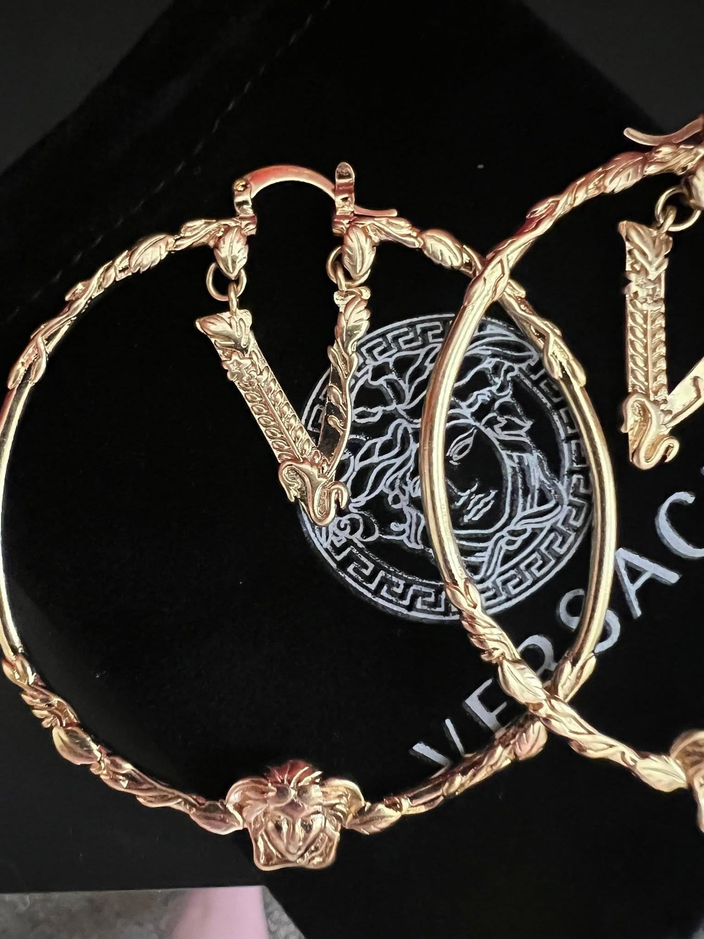 Statement Gold-Tone Hoop Earrings