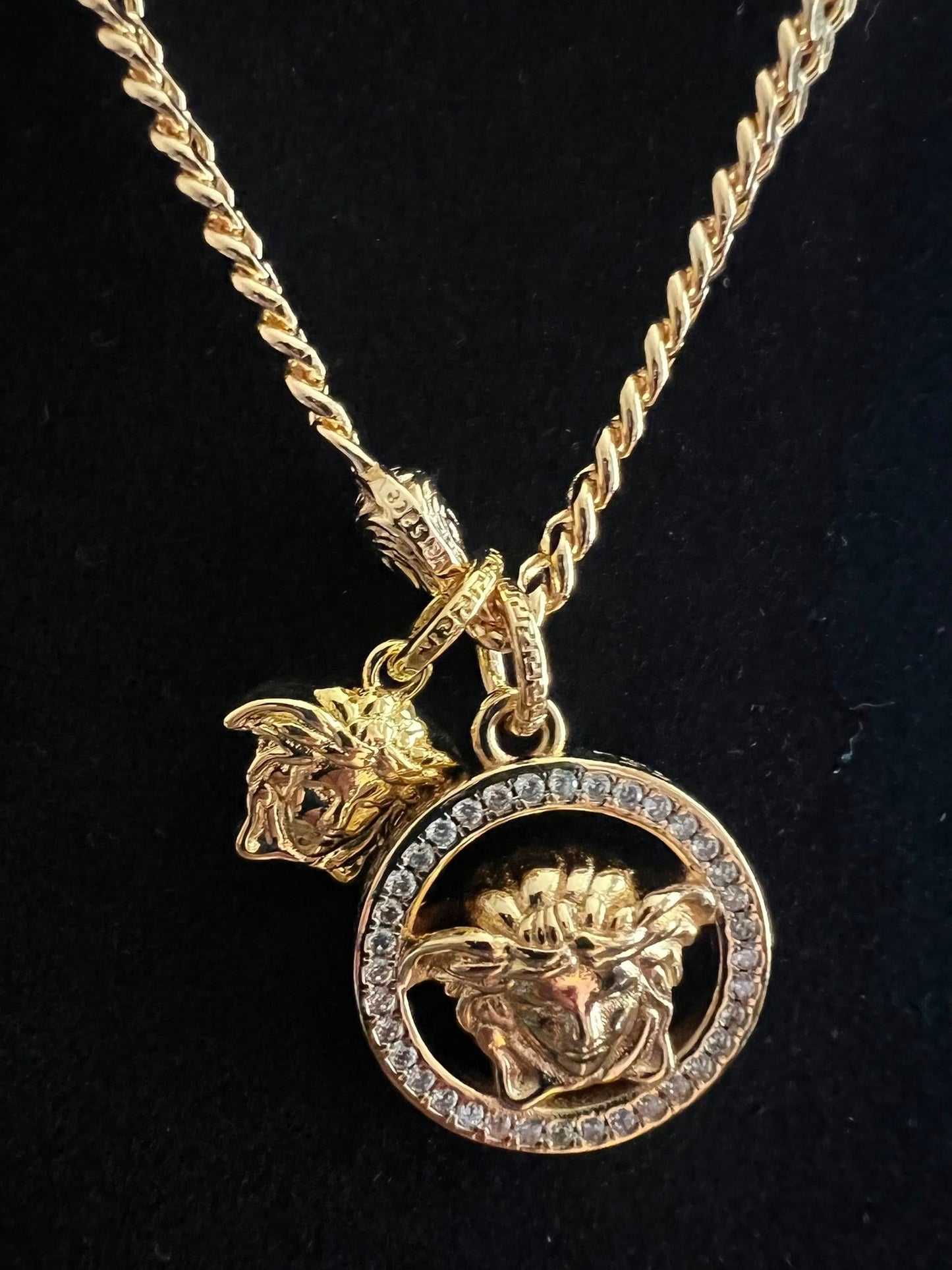 Gold-Tone Statement Medallion Necklace