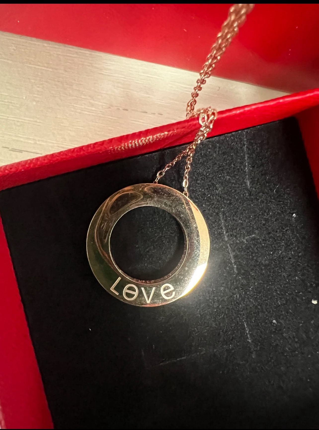 Statement Love Necklace with Classic Screw Design