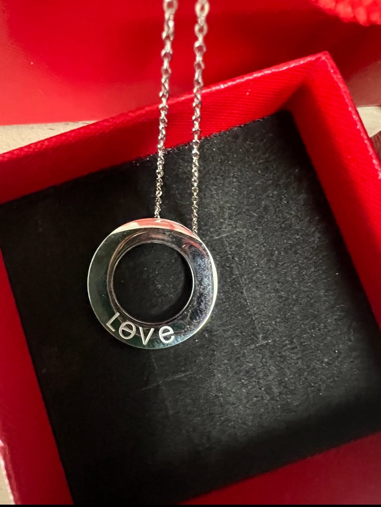 Statement Love Necklace with Classic Screw Design