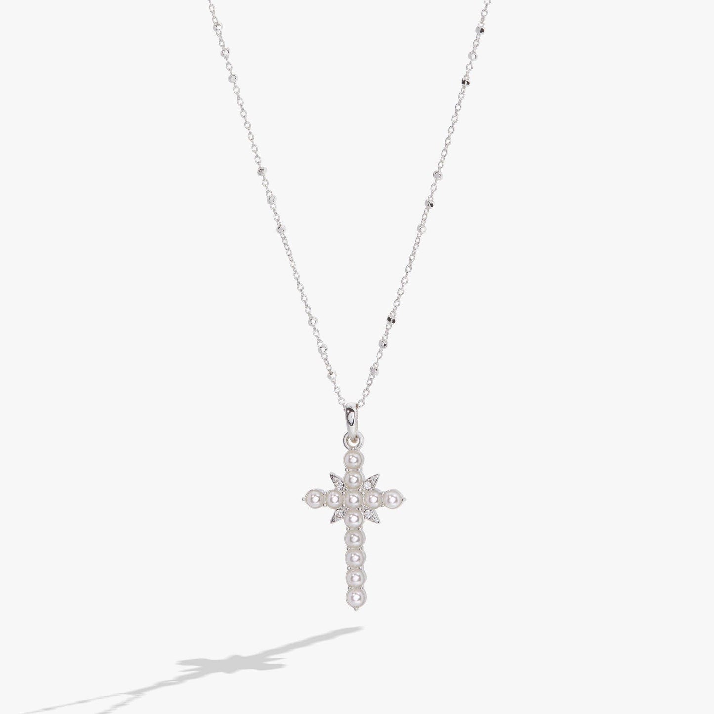 Divine Guides Cross Pendant Necklace