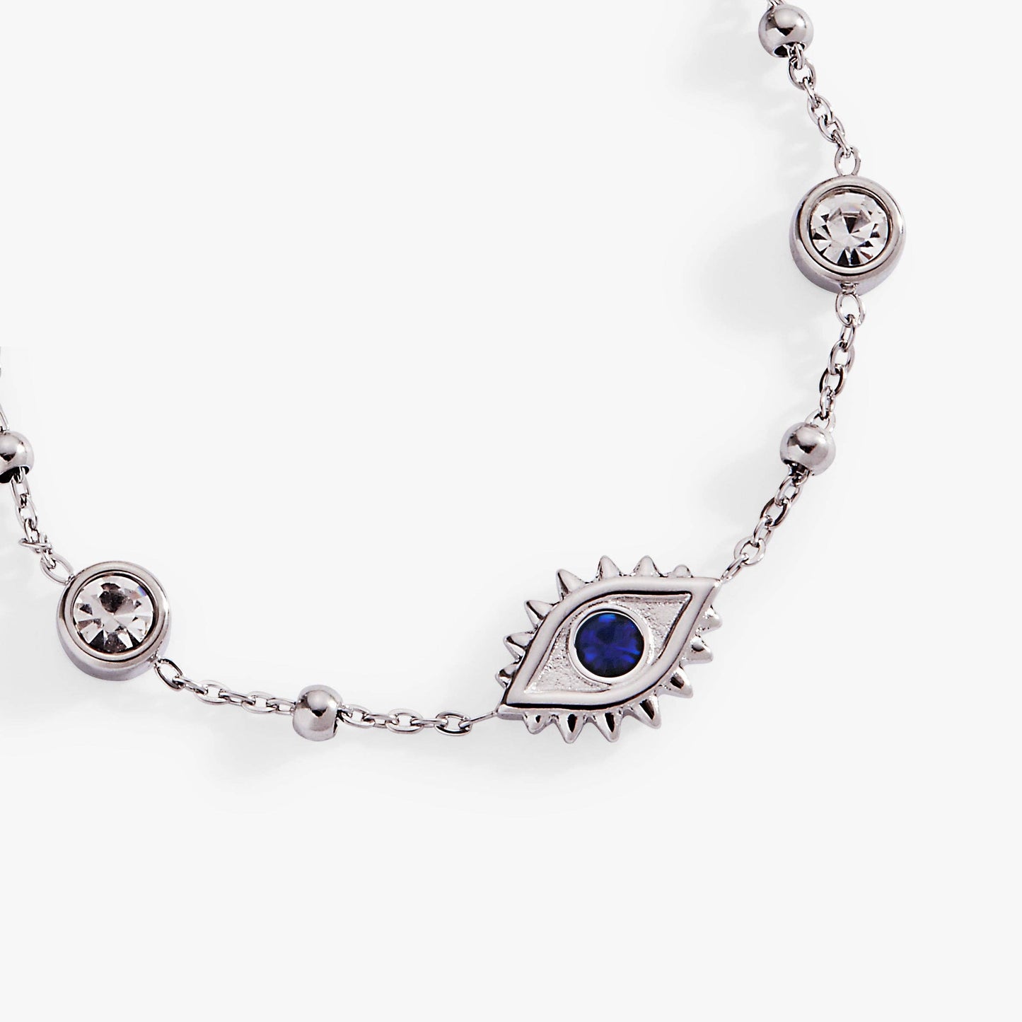 Evil Eye Crystal Stone Chain Bracelet