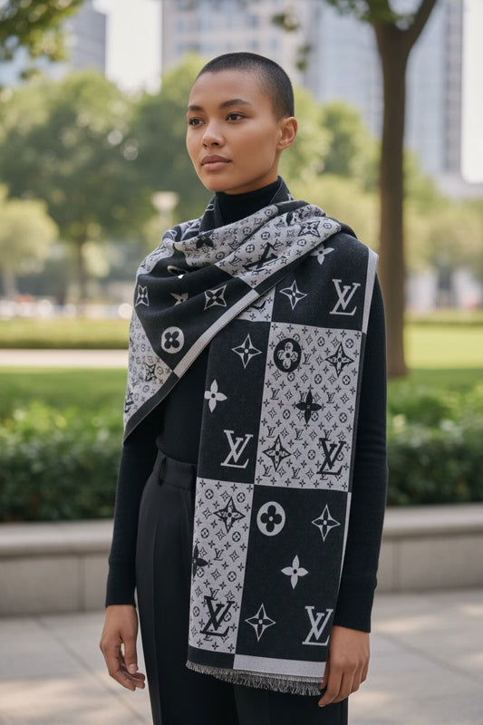 Black & White Logo Scarf