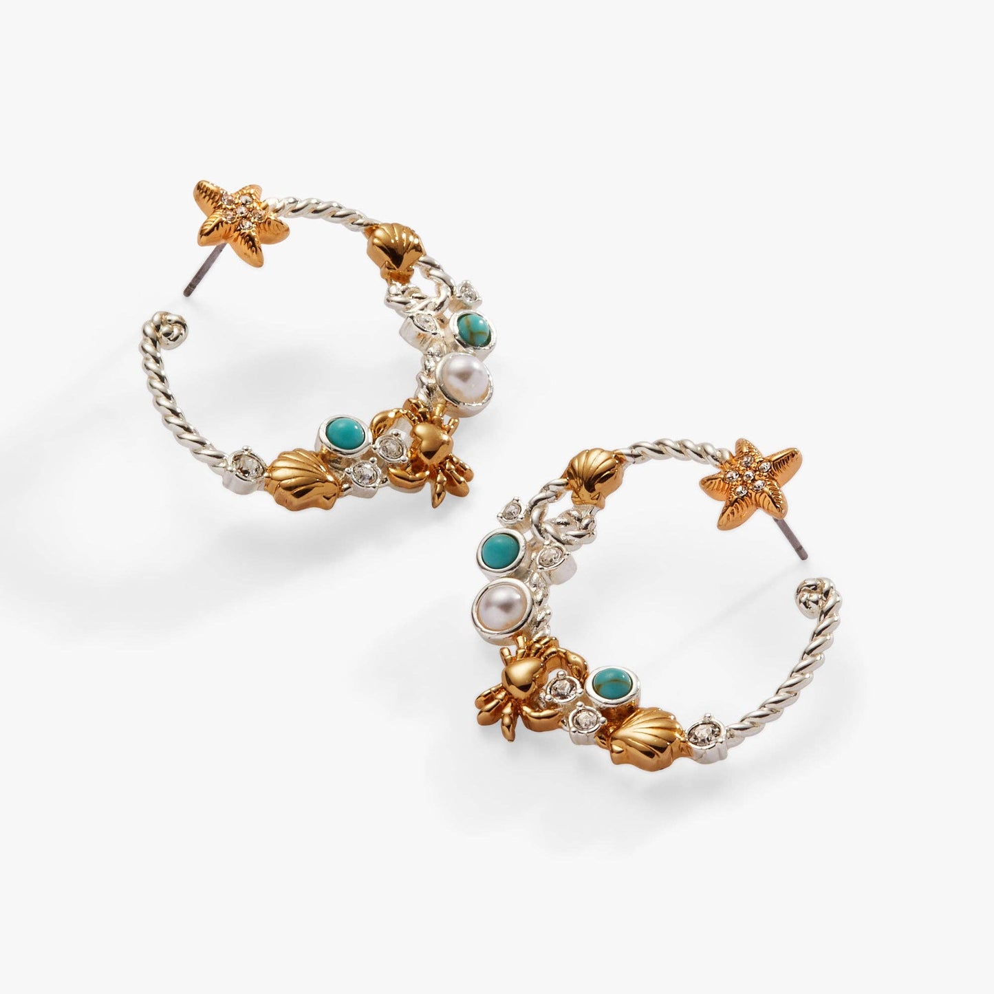 Whimsical Seaside Rope Hoop Earring