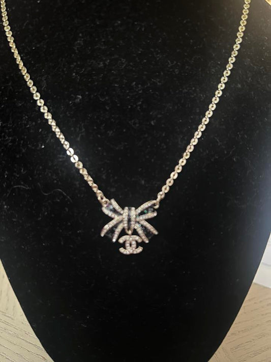 CC Bow Necklace