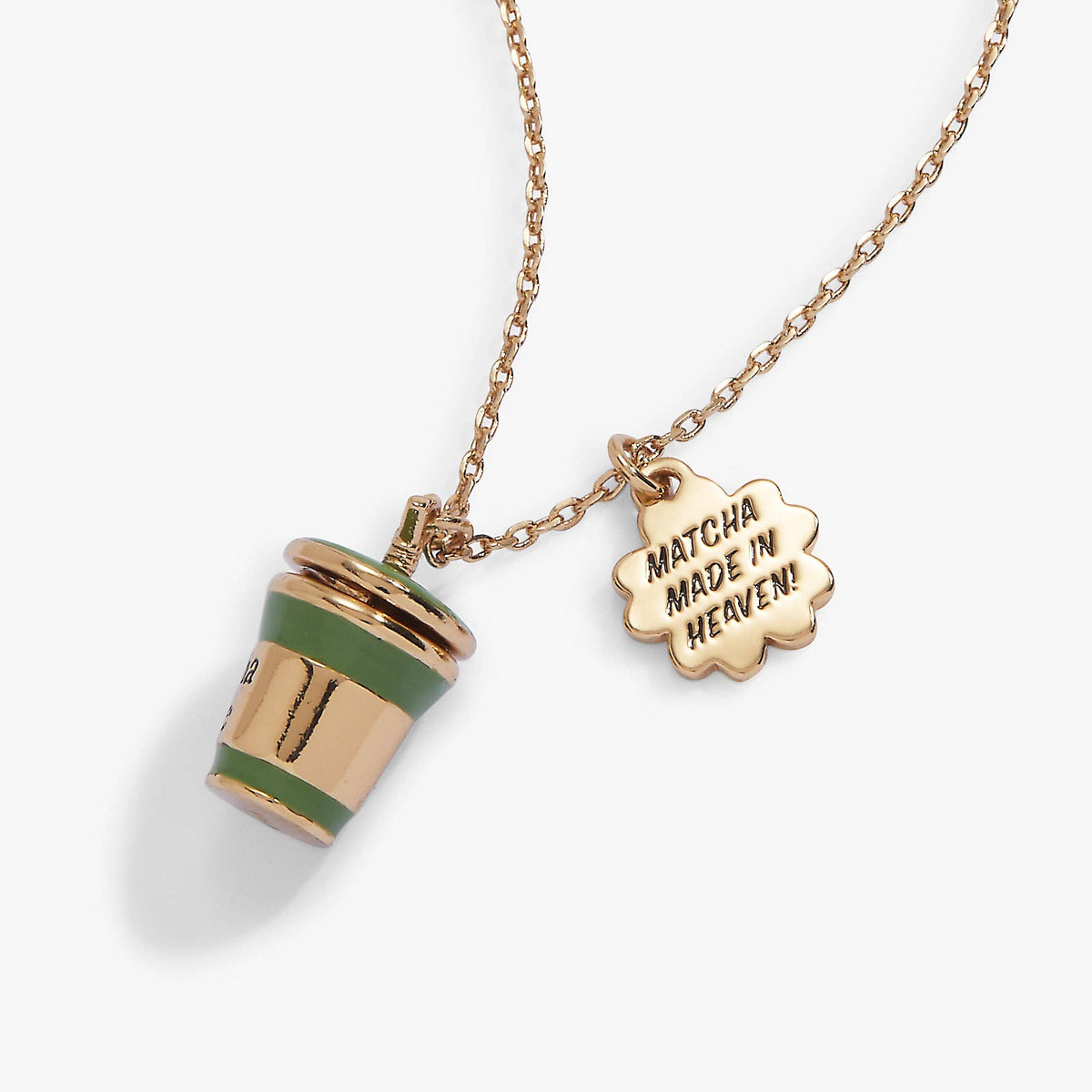 'Matcha Girlie' Locket Charm Necklace
