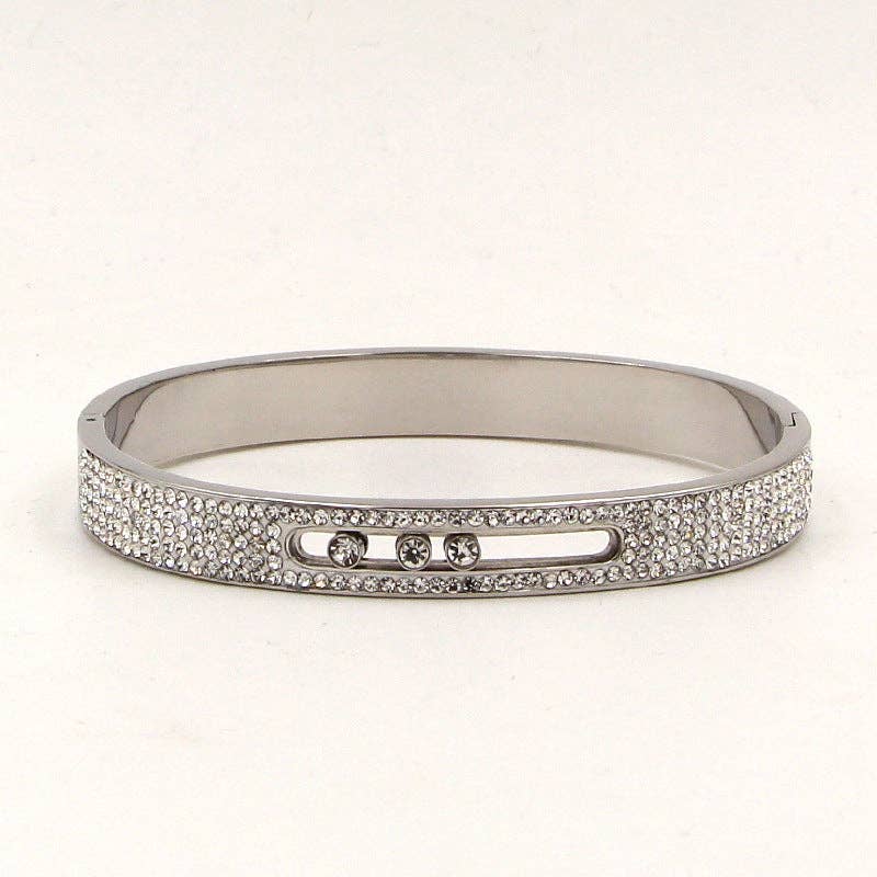 Rhinestone Stainless Steel Bracelets