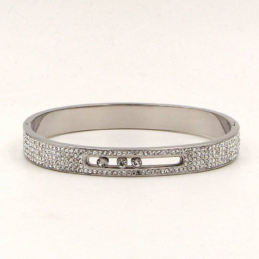 Rhinestone Stainless Steel Bracelets
