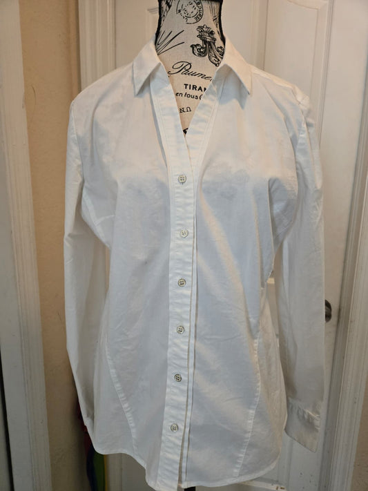 7th Avenue Design Studio by New York & Company Button‑Up Shirt – Size Medium