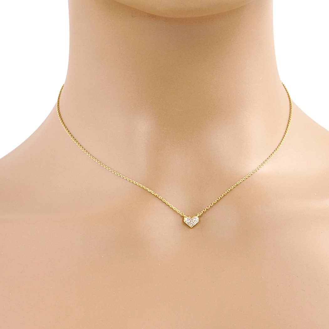 Gold-Dipped Heart Necklace