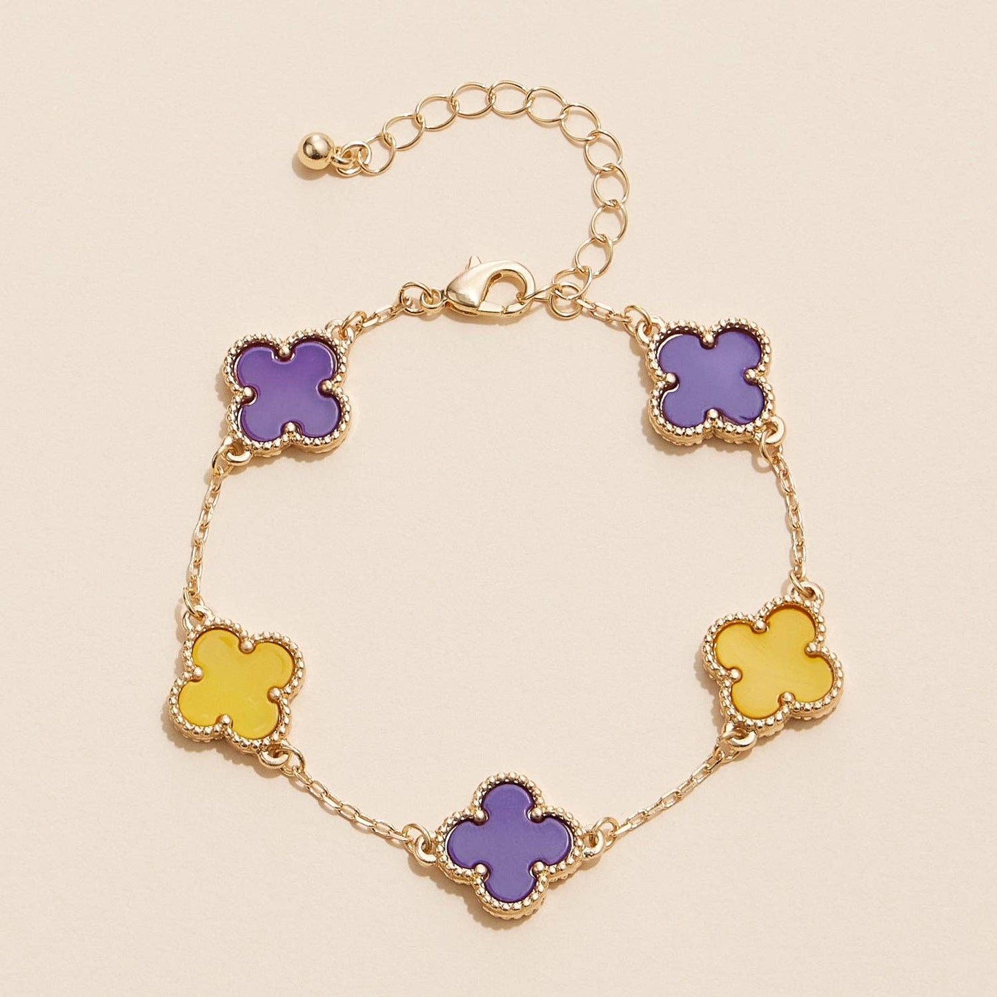 Game Day Shell Charm Bracelets