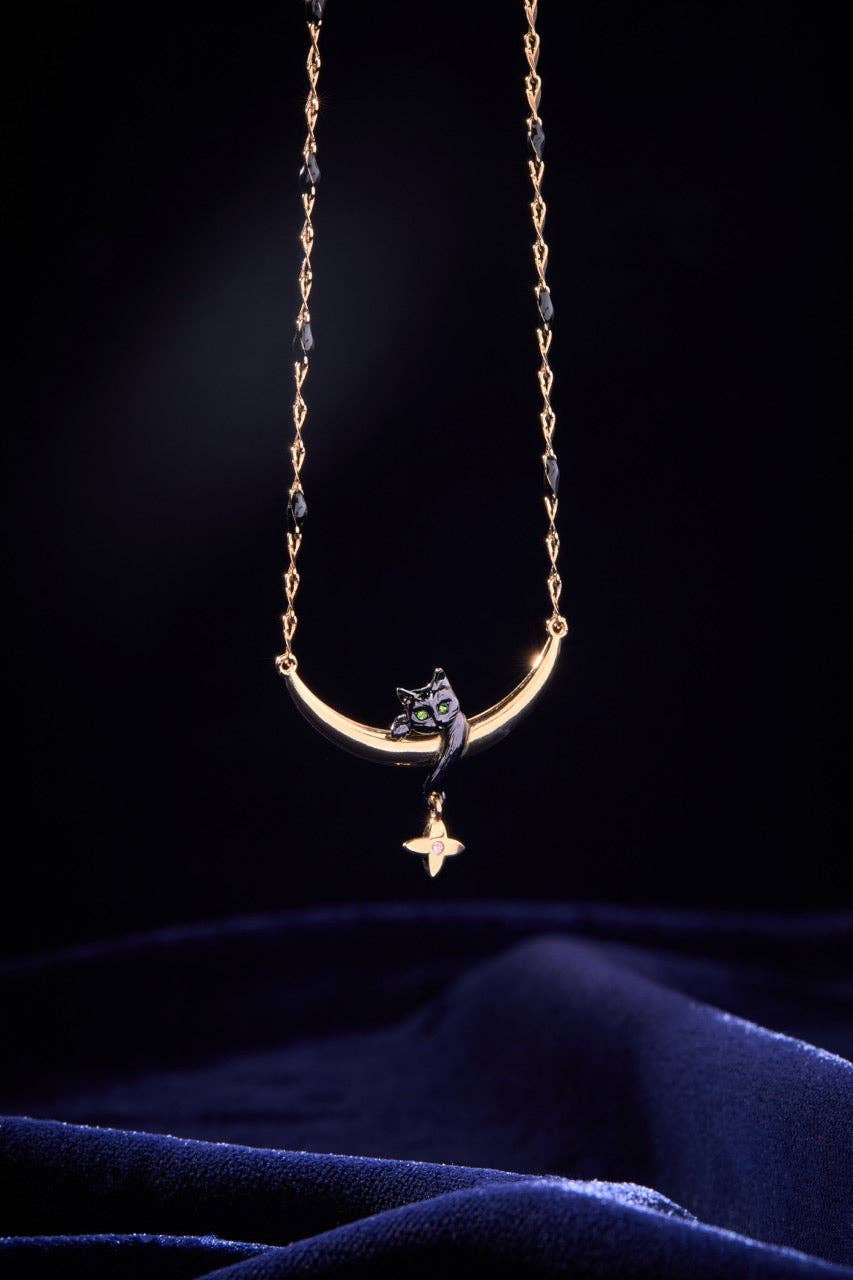 Celestial Cat Inline Necklace