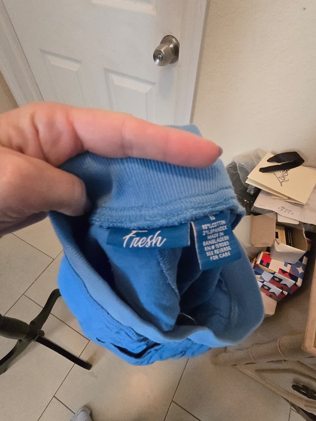 Fresh Brand Light Blue Drawstring Skort – Size 10