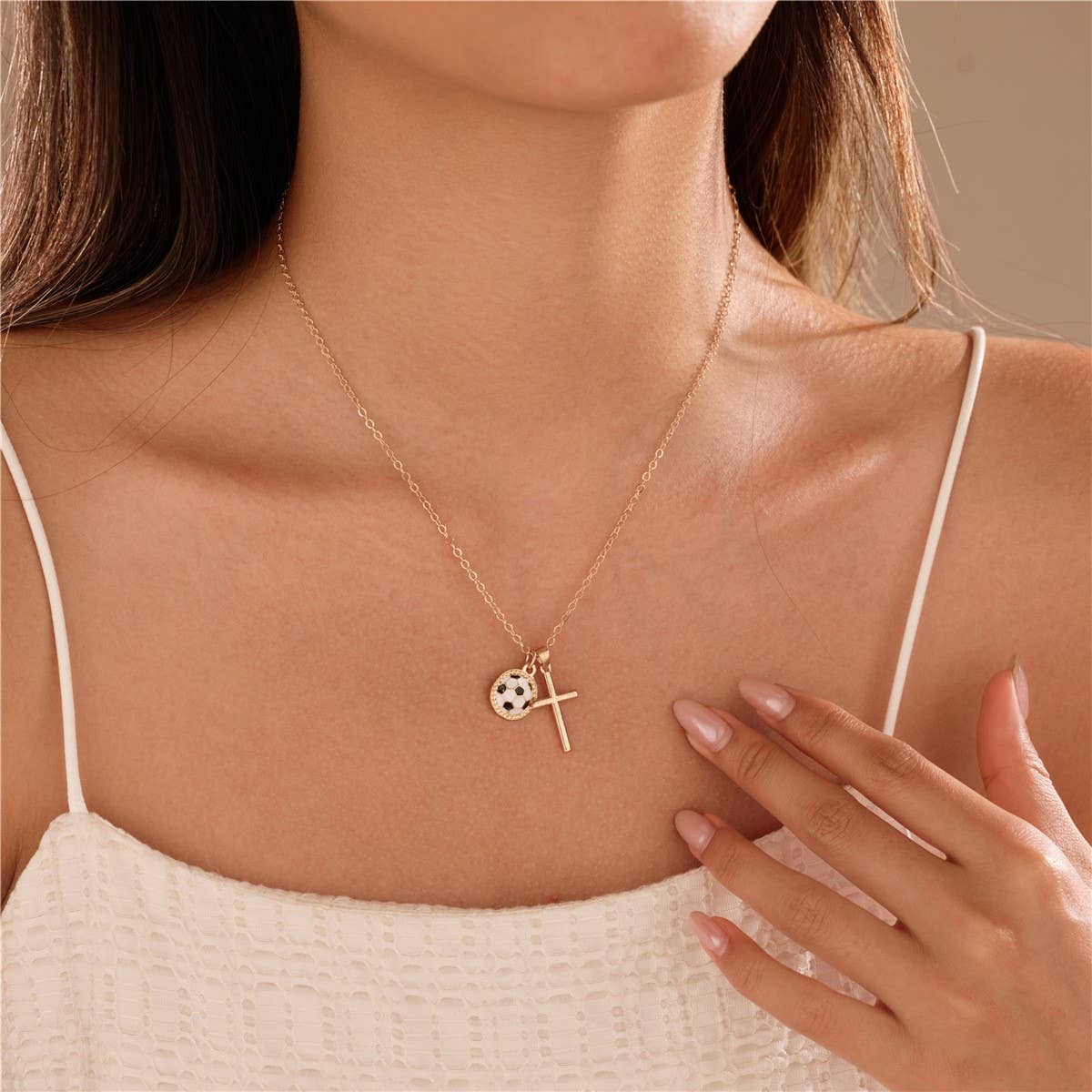 Gameday Sports Enthusiast Cross Necklace