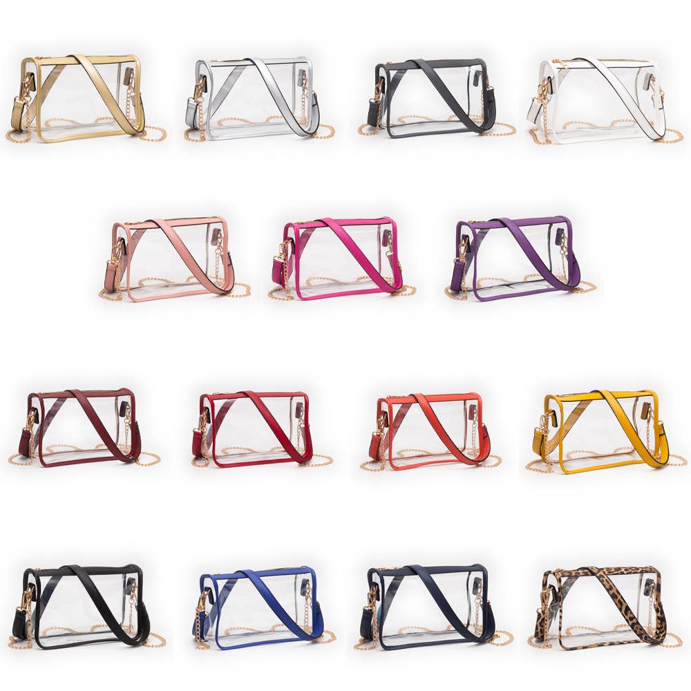 Clear Rectangle Crossbody Bag